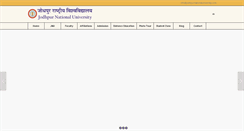 Desktop Screenshot of jodhpurnationaluniversity.com