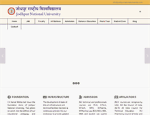 Tablet Screenshot of jodhpurnationaluniversity.com