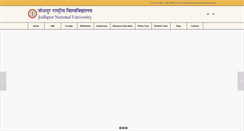 Desktop Screenshot of jodhpurnationaluniversity.net