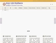 Tablet Screenshot of jodhpurnationaluniversity.net